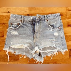 Denim Shorts, Size 4, Zara